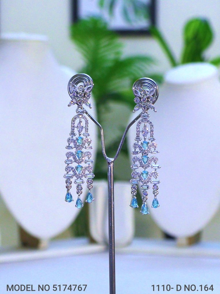 Statement Earrings with AD stones - Amaara World