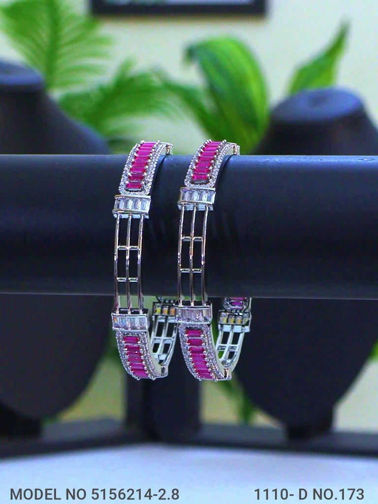 Crown Glow CZ Bangles - Amaara World