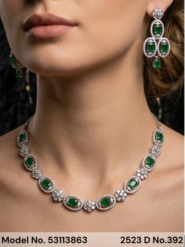 Cz Jewelry Set | Classic Pattern - Amaara World