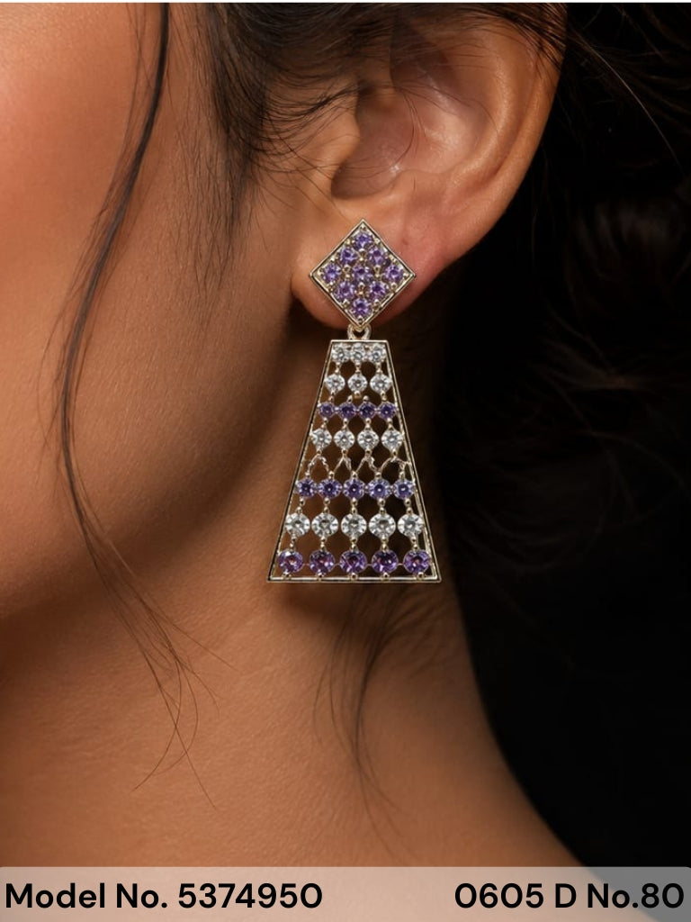 Designer Handmade Cz Earrings - Amaara World