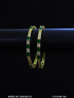 Crown Glow CZ Bangles - Amaara World USA - SKU 5356330