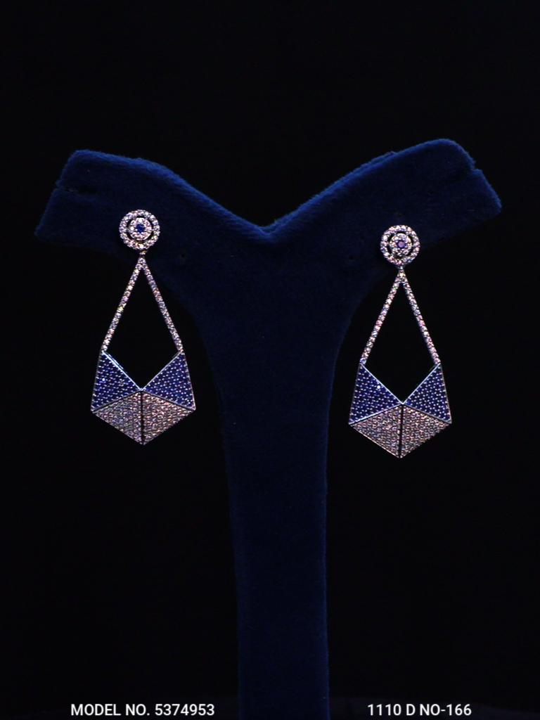 Original Zircon Long Earrings