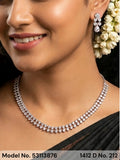 Classic Necklace | AD Jewellery | Handcrafted - Amaara World