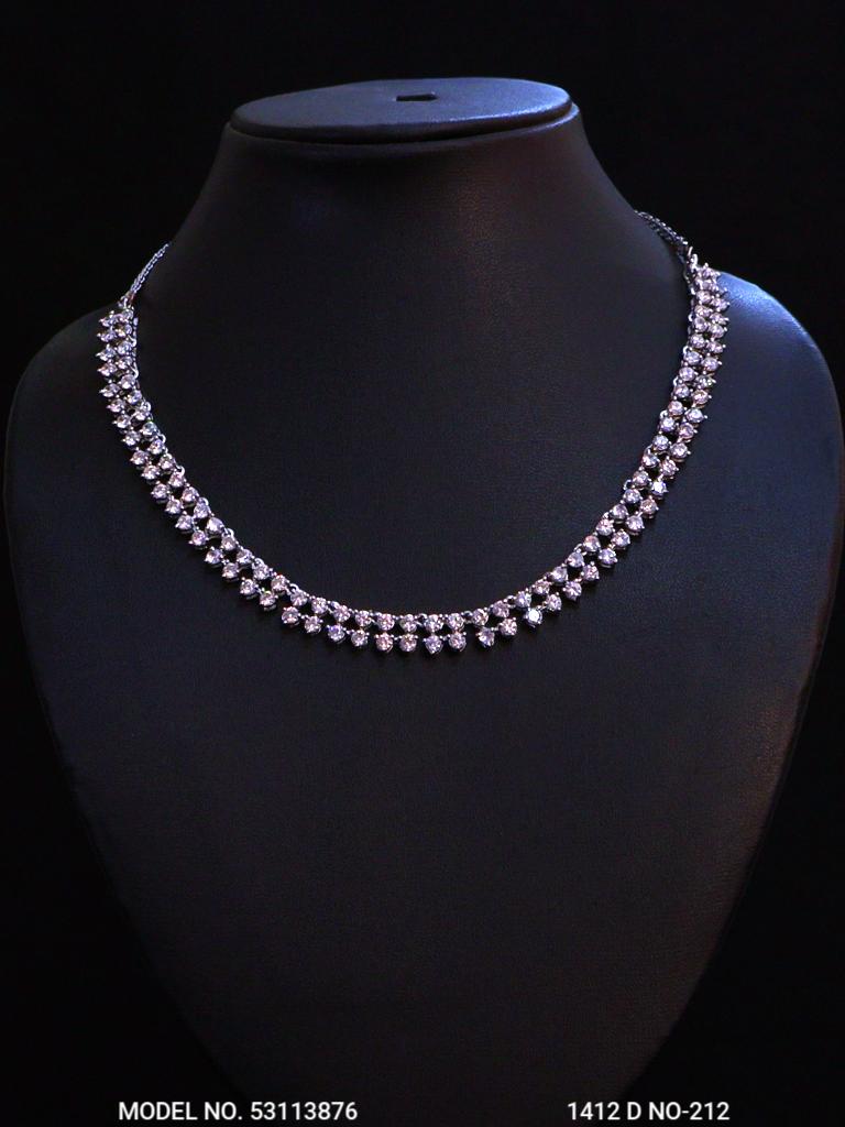 Classic Necklace | AD Jewellery | Handcrafted - View B