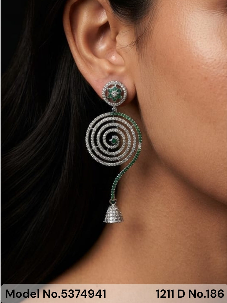 Original Zircon Long Earrings - Amaara World