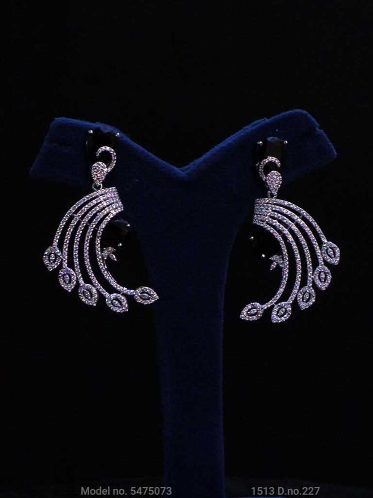 Original Zircon Long Earrings