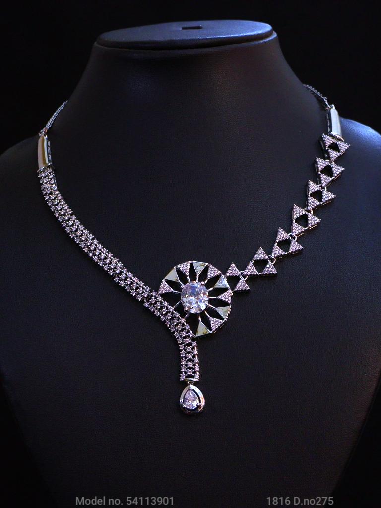 Classic Cz Jewelry Set with Earrings - View B