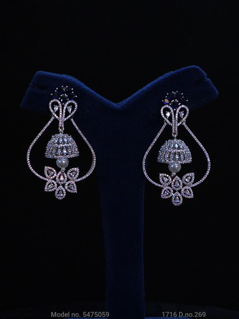 Real Zircon Long Fashion Earrings