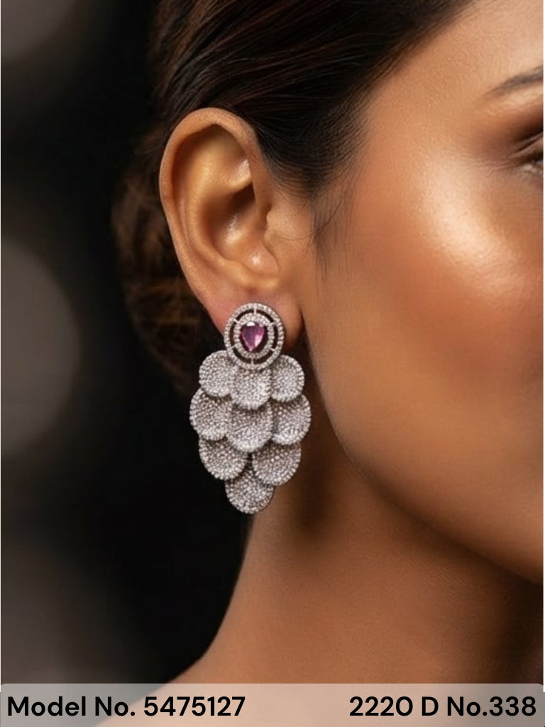 Zircon Earrings | Cz / AD Jewelry - Amaara World