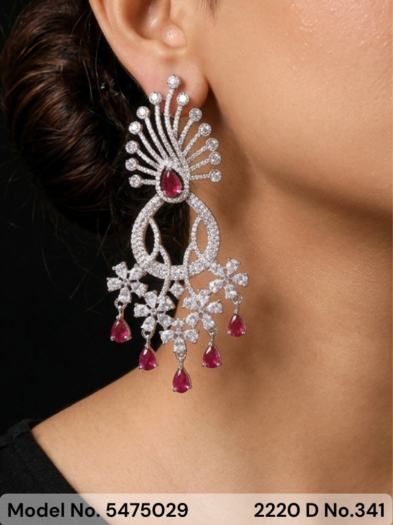 Cz Fashion Earrings | Handcrafted - Amaara World