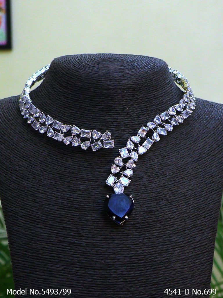 Traditional Design | American Diamond Jewelry Set - View A