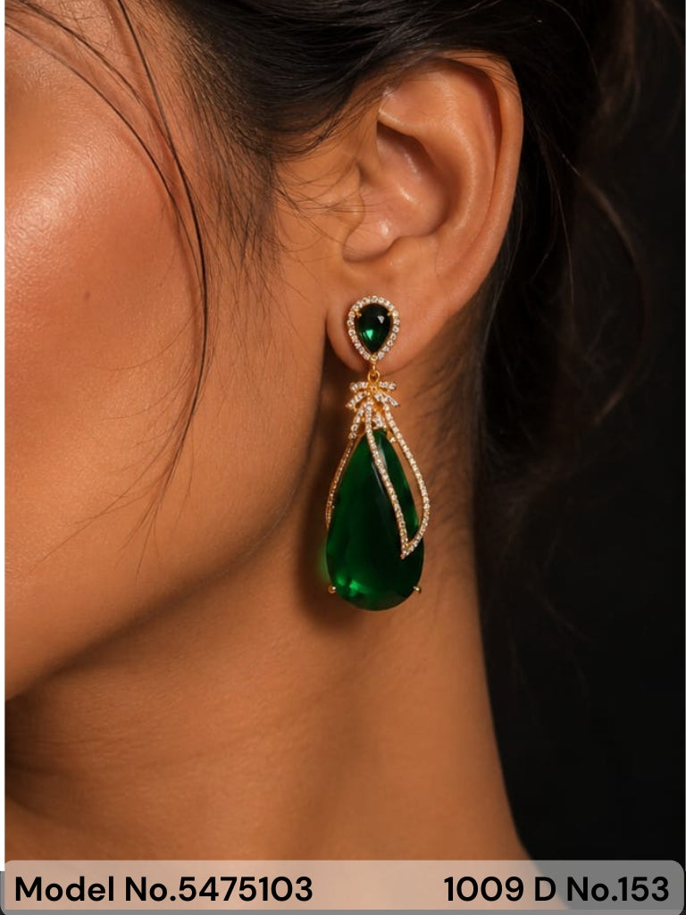 Designer Handmade Cz Earrings - Amaara World