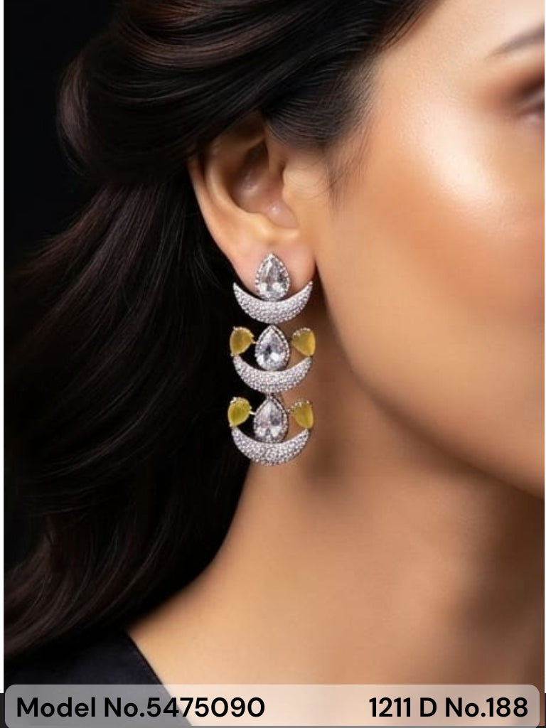 Real Zircon | Fashion AD Earrings - Amaara World