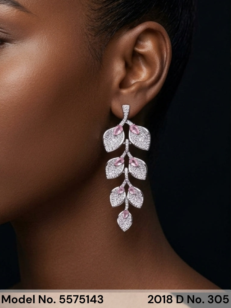 Statement Earrings with AD stones - Amaara World
