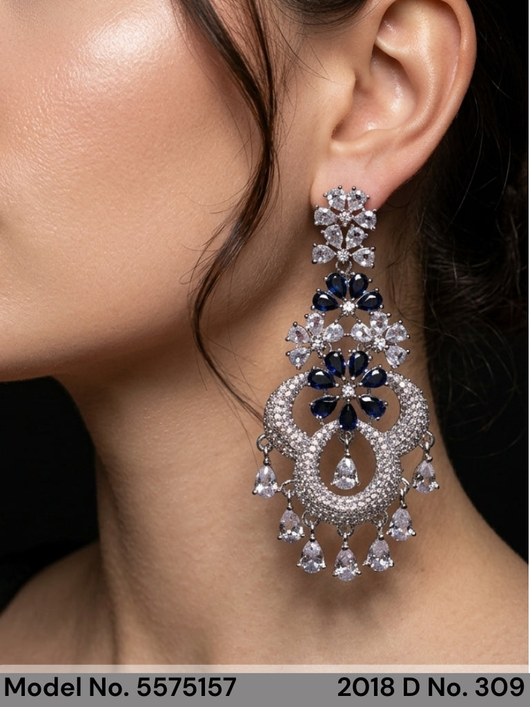 Cz Fashion Earrings | Handcrafted - Amaara World