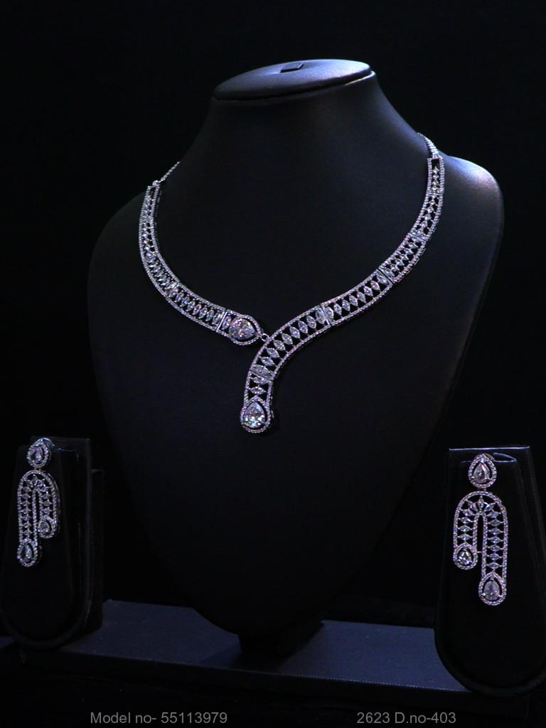 American Diamond Necklace Set | Wonderful Gift Item - View A