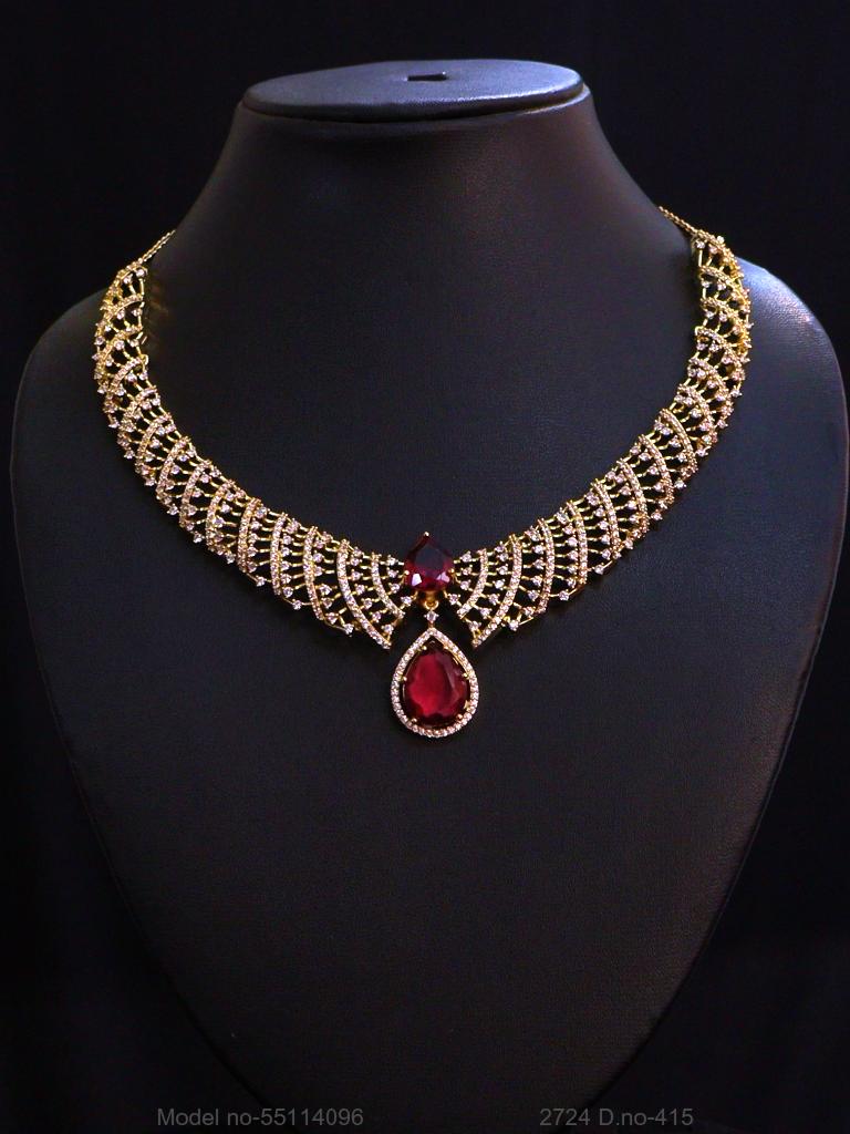 Light weighted CZ Necklace Set