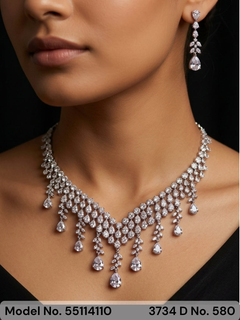 American Diamond Necklace Set | Wonderful Gift Item - Amaara World