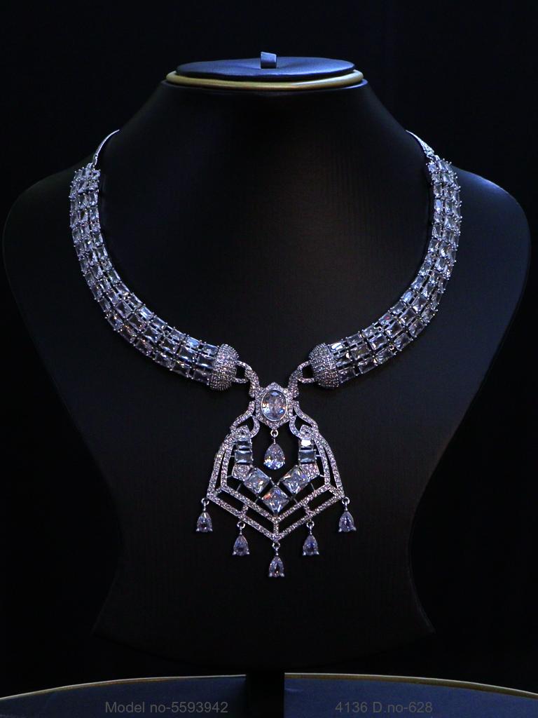 Traditional Design | American Diamond Jewelry Set - View B