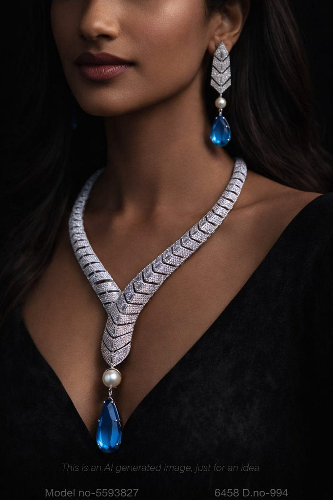 Original Cz Traditional Necklace - Amaara World