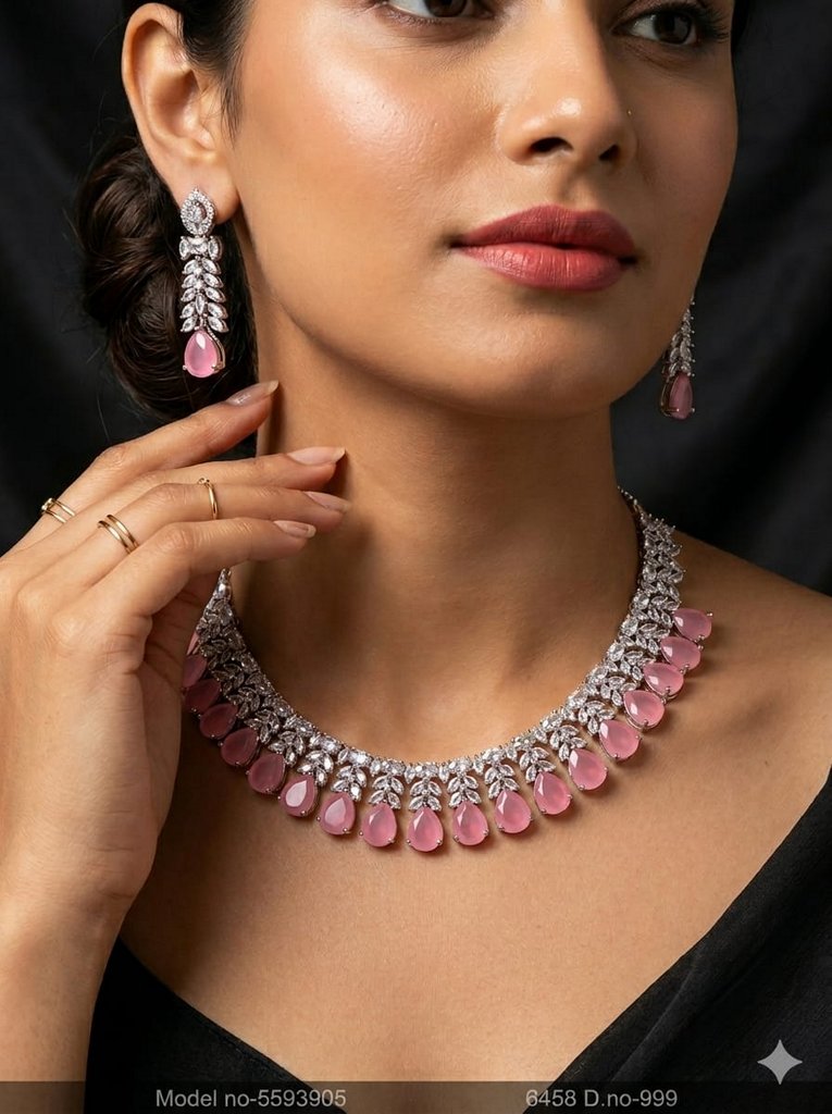 Artificial Diamond Cz Jewelry Set - Amaara World