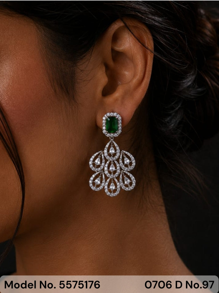 Earrings made of Cubic Zircons - Amaara World