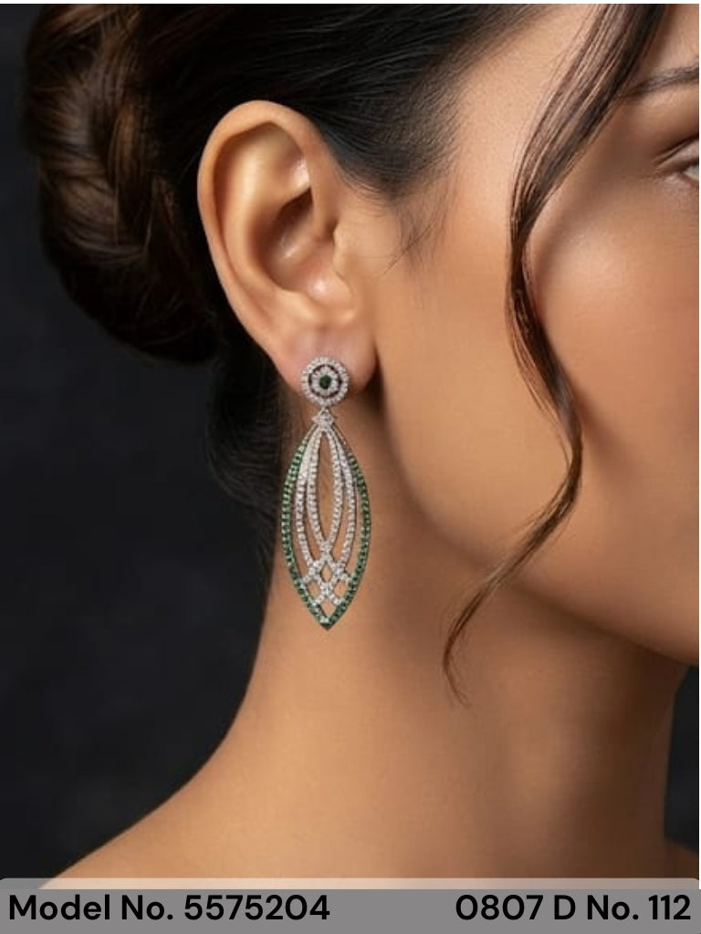Cz Fashion Earrings | Handcrafted - Amaara World