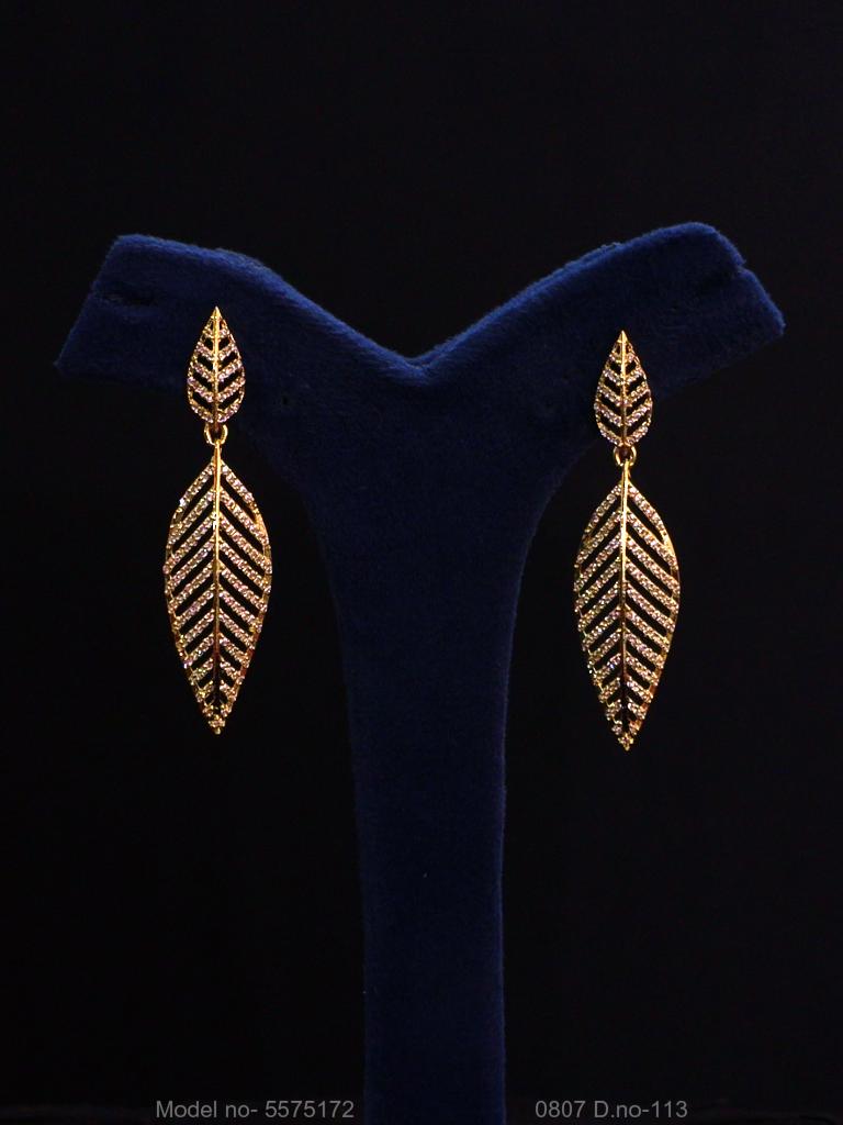 Original Zircon Long Earrings