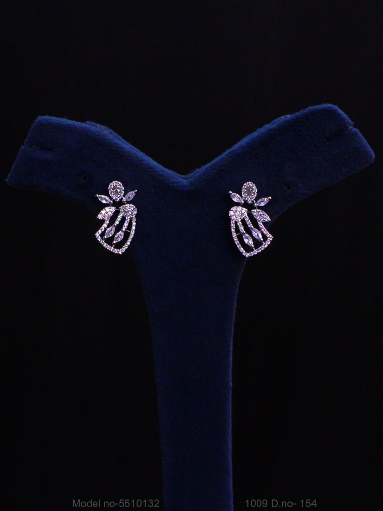 American Diamond Pendant Set - View B
