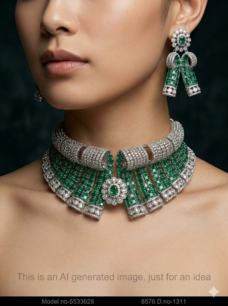 Necklace Set with Classic earrings - Amaara World