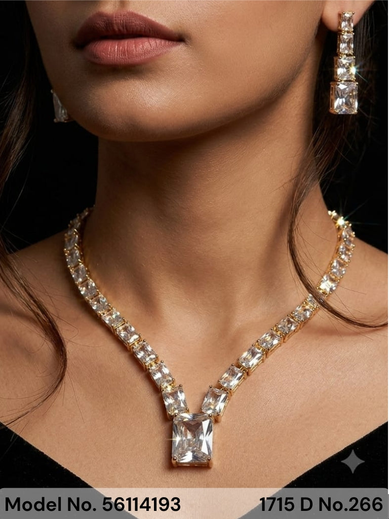 Made In India | Diamond Styled Jewellery Set - Amaara World