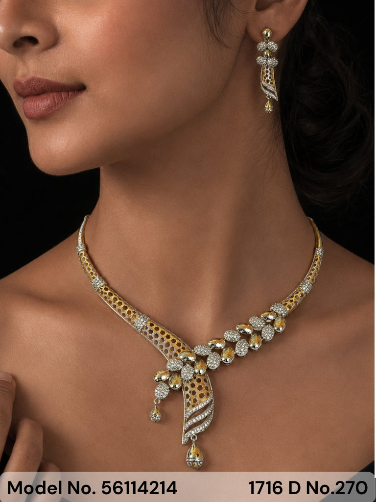 Cz Jewelry Set | Classic Pattern - Amaara World