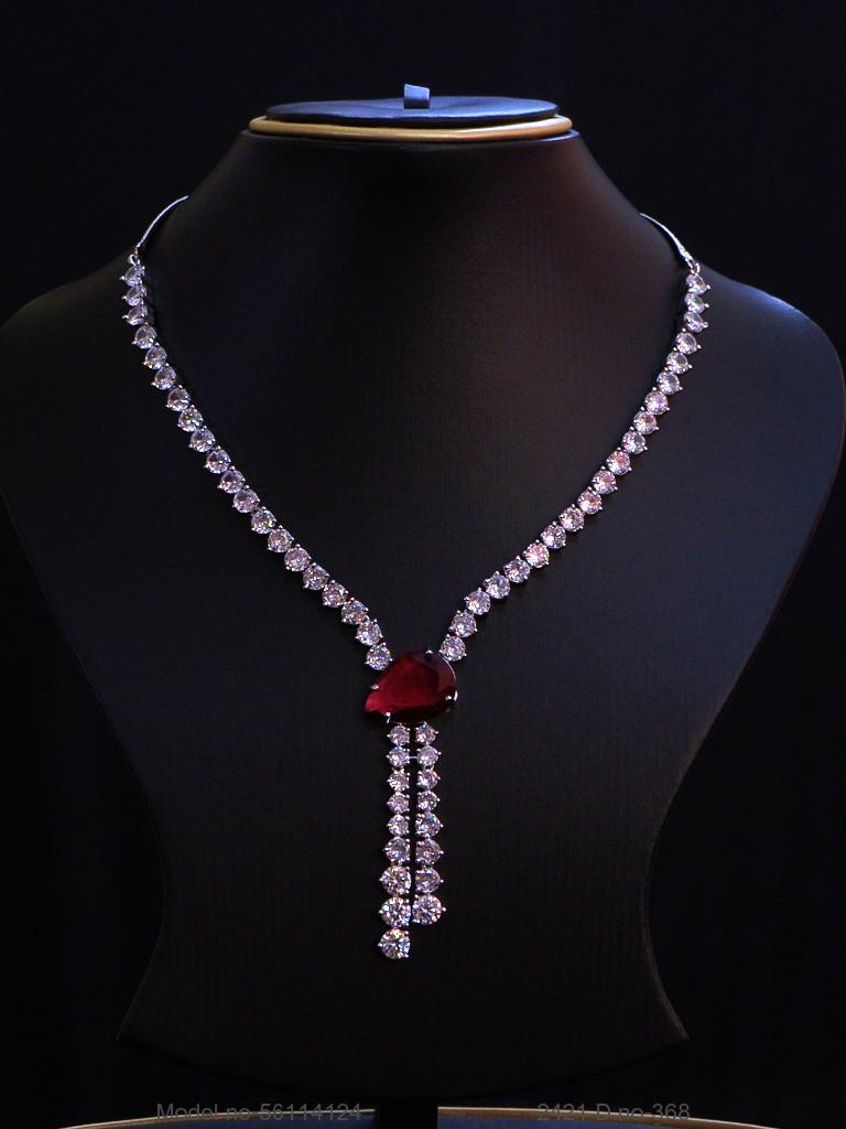 Classic yet Trendy | Cz Fashion Necklace Set - View B