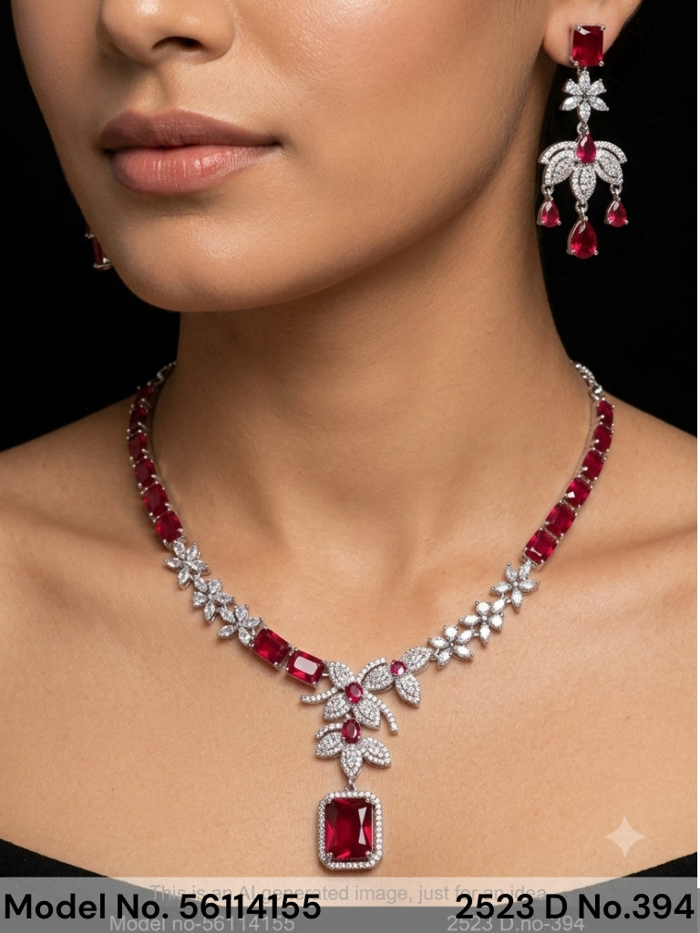 A Classic Cz Set for all Parties - Style 1 - Amaara World