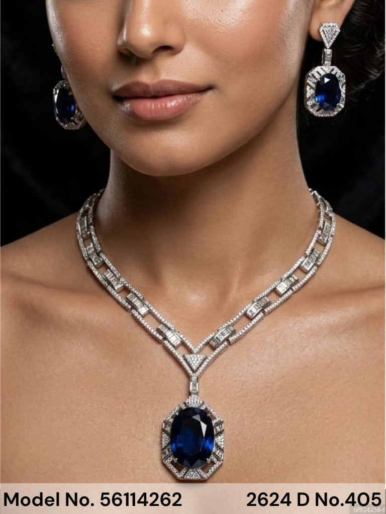 American Diamond Necklace Set | Wonderful Gift Item - Amaara World