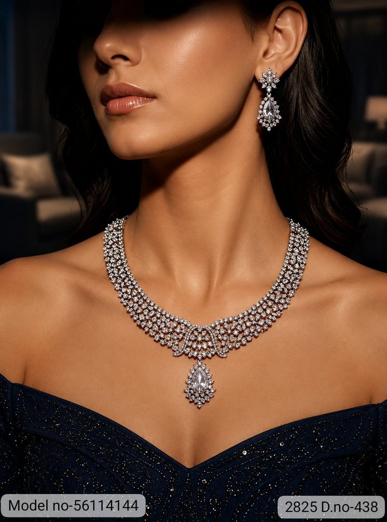 American Diamond Necklace Set | Wonderful Gift Item - Amaara World