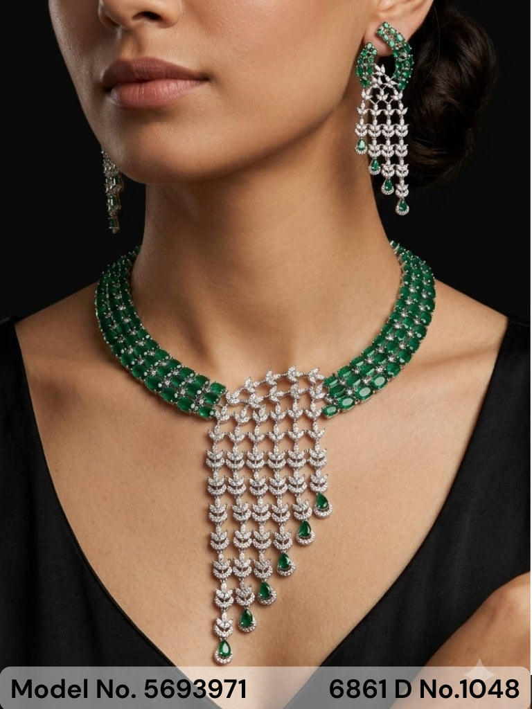 Artificial Diamond Cz Jewelry Set - Amaara World