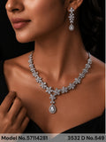 Classic yet Trendy | Cz Fashion Necklace Set - Amaara World