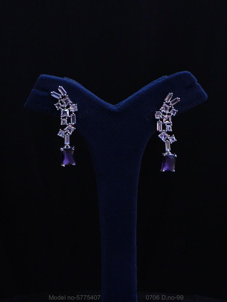 Lab Created Diamond Earrings - Style 8 - Amaara World