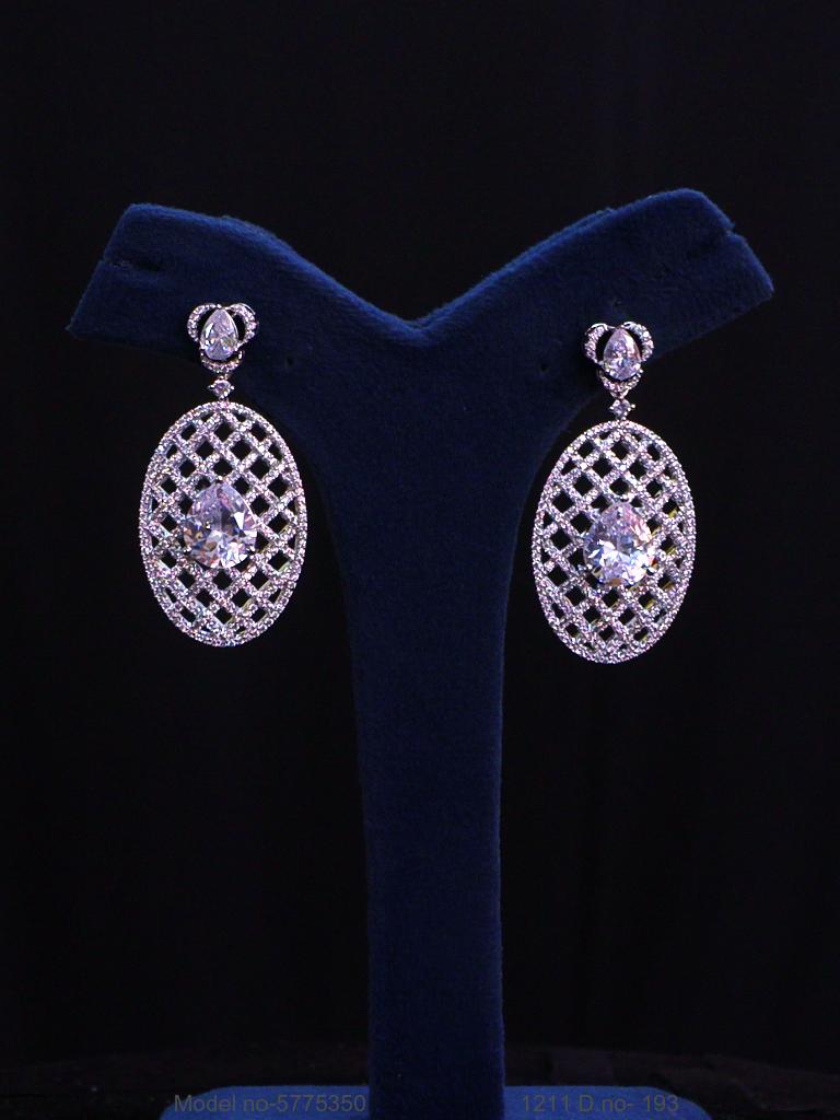 Diamond Replica Long Earrings - View A