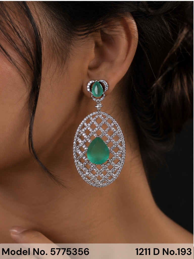 Cz Fashion Earrings | Handcrafted - Amaara World