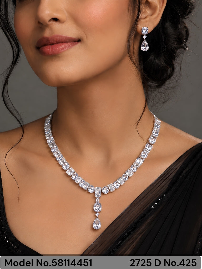 American Diamond Necklace Set | Wonderful Gift Item - Amaara World