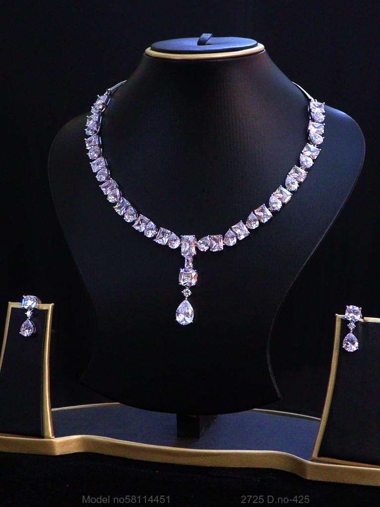 American Diamond Necklace Set | Wonderful Gift Item - View A