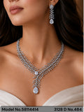 Classic yet Trendy | Cz Fashion Necklace Set - Amaara World