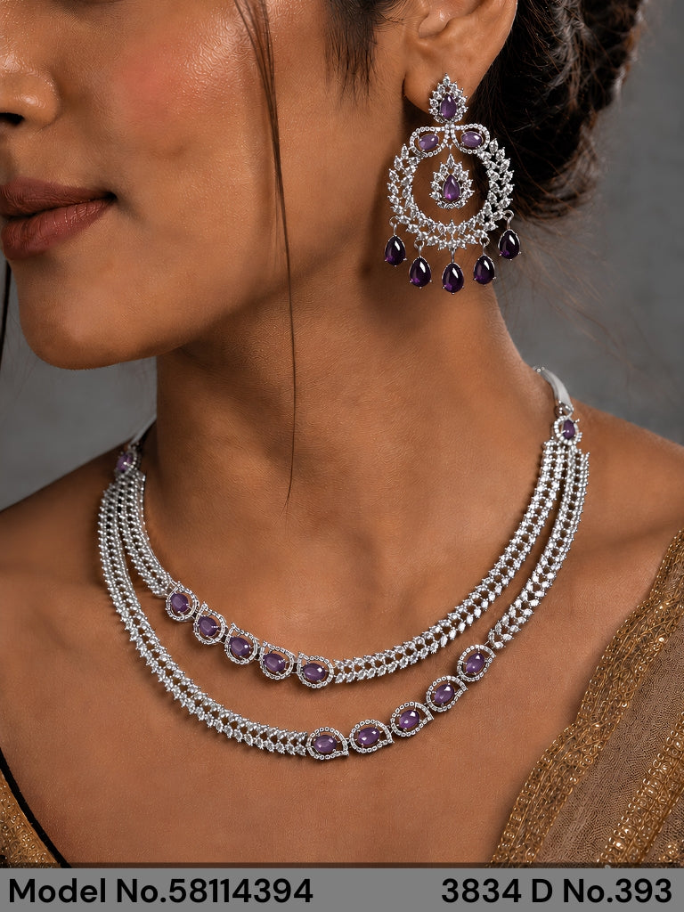 Made in India | Cz Necklace Set - Amaara World