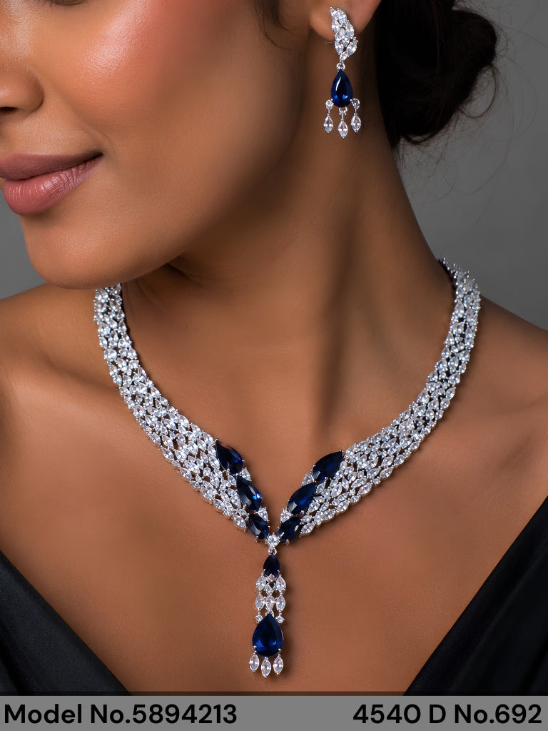 Handmade Traditional Masterpiece Zircon Jewelry Set - Amaara World