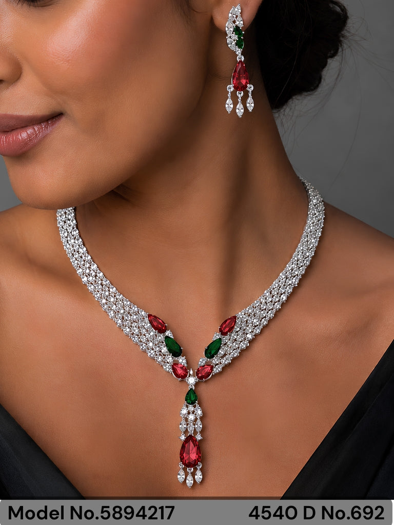 Original Cz Traditional Necklace - Amaara World