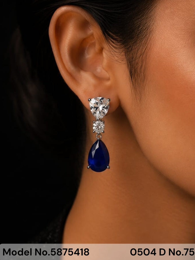CZ Earrings - Amaara World