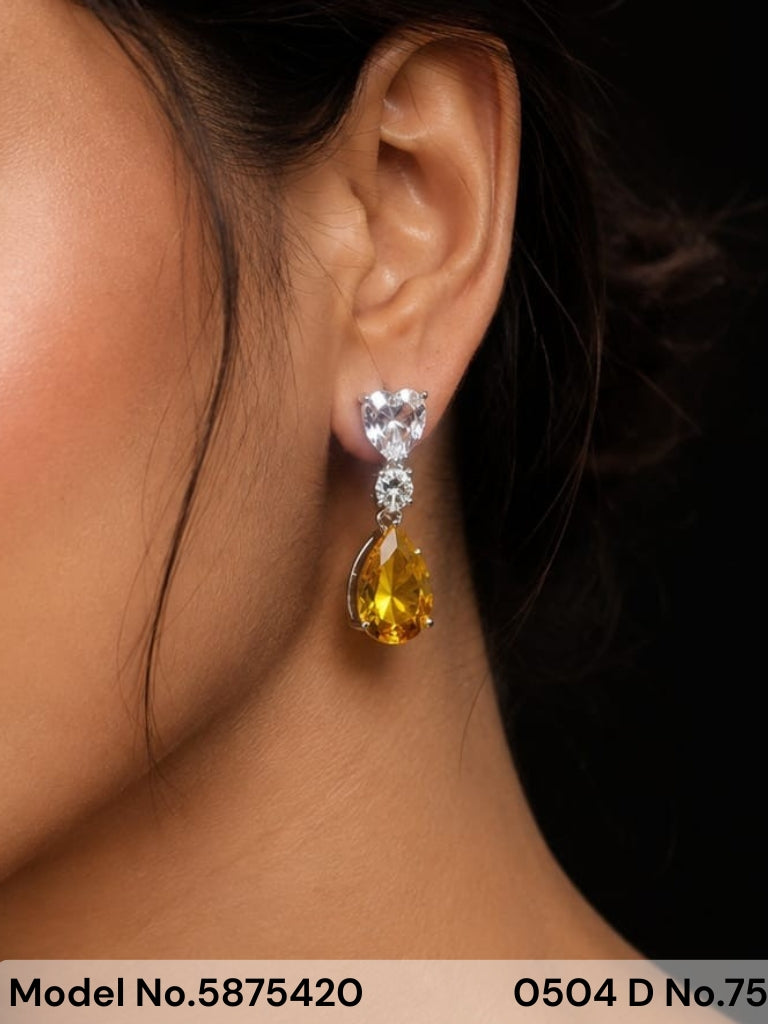 CZ Earrings - Amaara World
