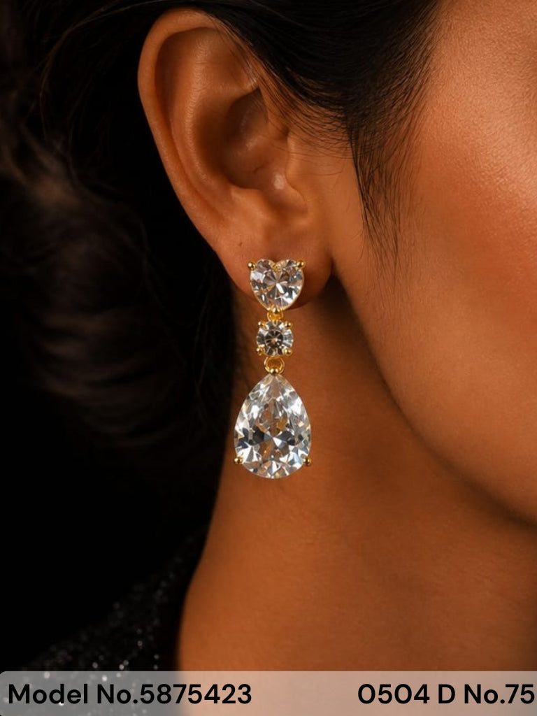 CZ Earrings - Amaara World